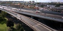 l'Autoroute A3 et sa sortie vers la route nationale 3