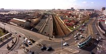 La rue Raspail, l'autoroute A86, le RER B et la rue de La Convention.